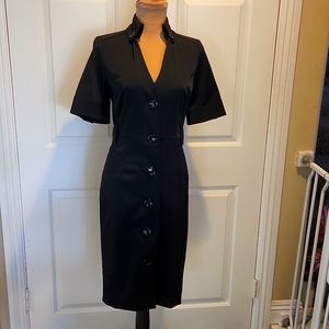 Zara exquisite material blk dress, M